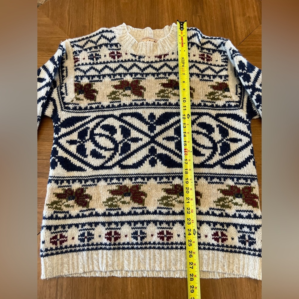 Vintage Woolrich Ski Sweater Thick Knit Nordic Wool - Picture 8 of 8